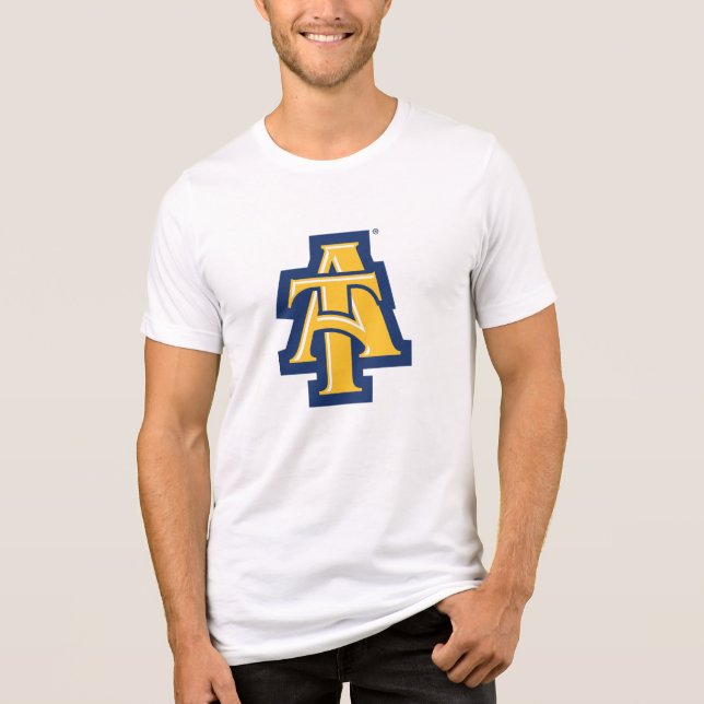 North Carolina A&T State University | A Logo Tri-Blend Shirt (Front)