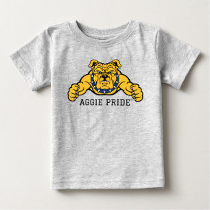 North Carolina A&T State University   Bulldog Baby T-Shirt