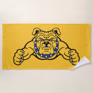 North Carolina A&T State University Bulldog Beach Towel