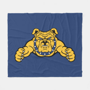 North Carolina A&T State University   Bulldog Fleece Blanket