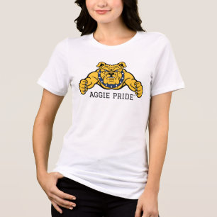 North Carolina A&T State University   Bulldog Tri-Blend Shirt