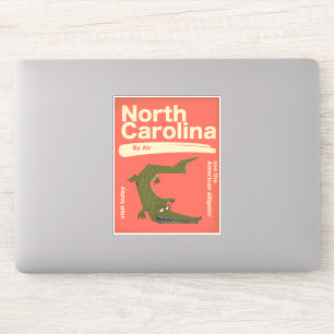 north Carolina Alligator travel poster