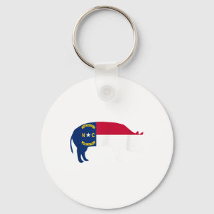 North Carolina Bbq Pork Barbecue Capitol Funny _1 Keychain