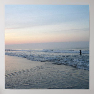 North Carolina beach sunrise Poster