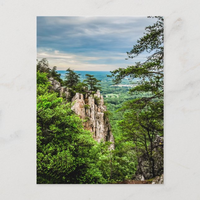north carolina blue ridge barkway mountains postcard (Front)