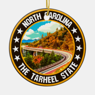 North Carolina                                     Ceramic Ornament