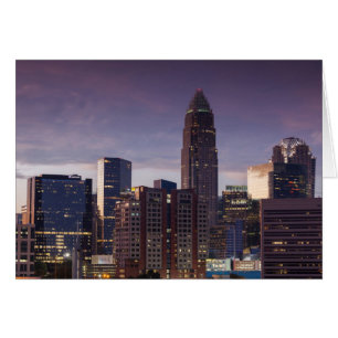 North Carolina, Charlotte, elevated view