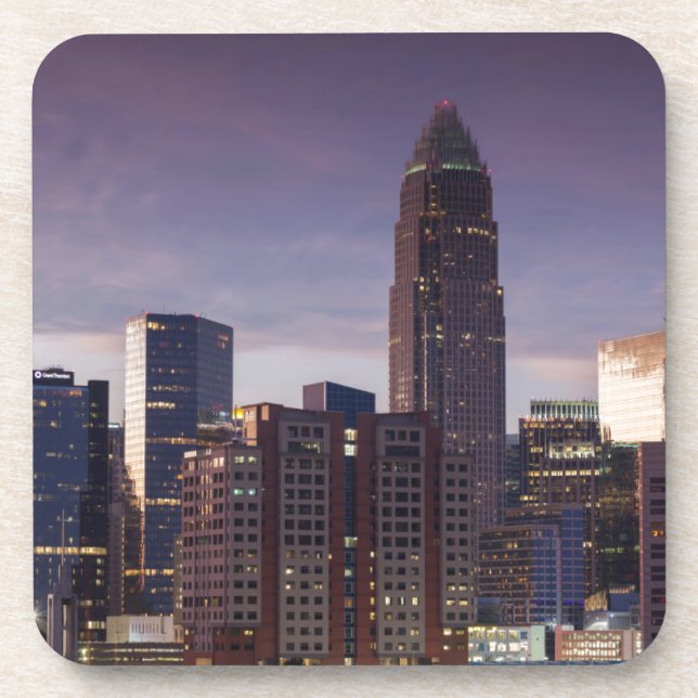 North Carolina, Charlotte, elevated view Coaster (Front)