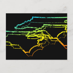 north carolina chill blur postcard