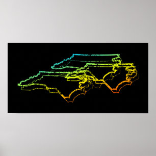 north carolina chill blur poster
