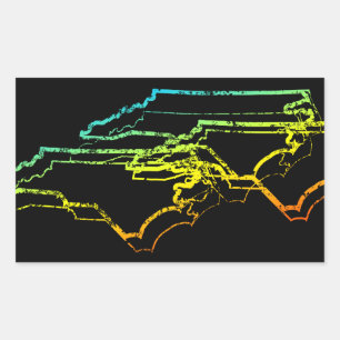 north carolina chill blur sticker