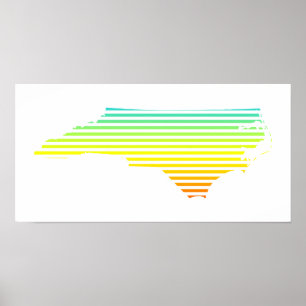 north carolina chill fade poster