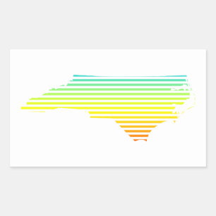 north carolina chill fade sticker