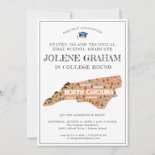 North Carolina | College Bound Graduation Party (Front)