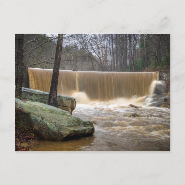 North Carolina Dam overtopping Postcard (Front)