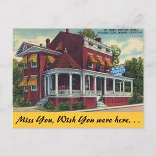 North Carolina, De Mille Tourist Home, Washington Postcard