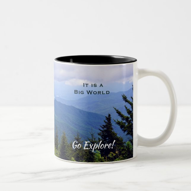 North Carolina Explorers Mountains Mug (Right)