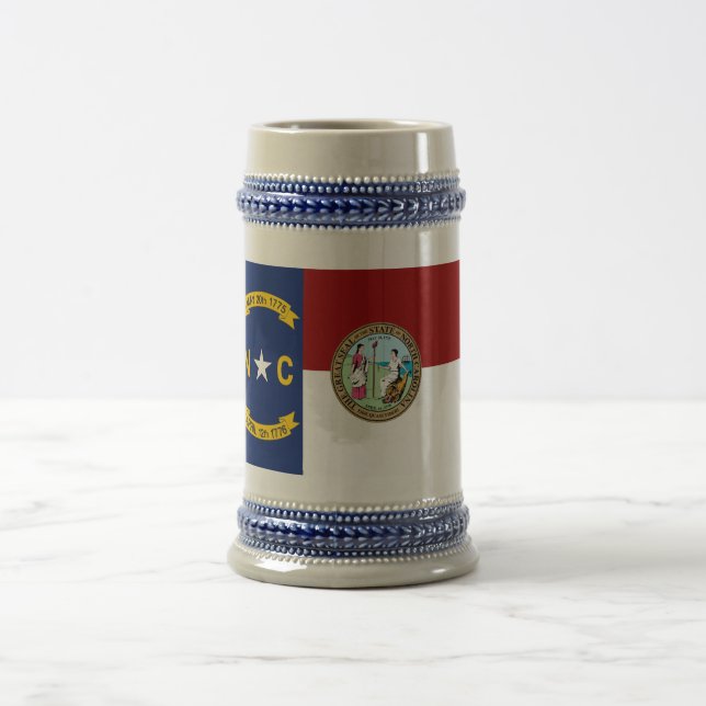 North Carolina flag Beer Stein (Center)