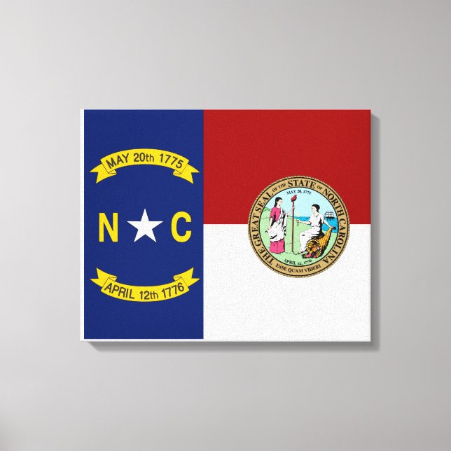 North Carolina flag Canvas Print (Front)