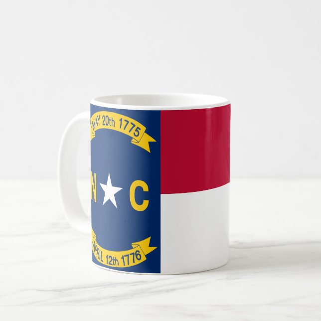 North Carolina Flag Coffee Mug (Front Left)