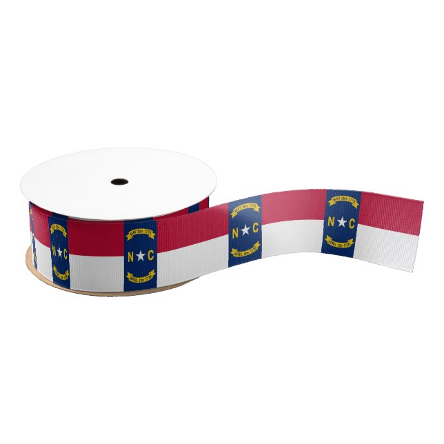 North Carolina flag Grosgrain Ribbon (Spool)