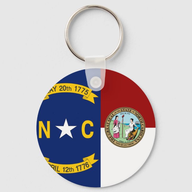 North Carolina flag Keychain (Front)