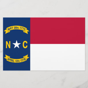 North Carolina Flag Stationery
