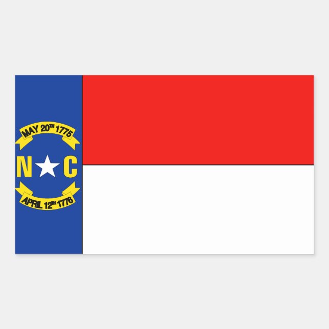 North Carolina Flag Sticker (Front)