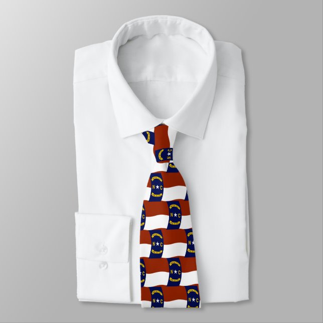 North Carolina Flag Tie (Tied)