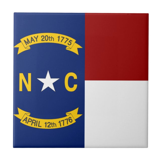 North Carolina flag Tile (Front)