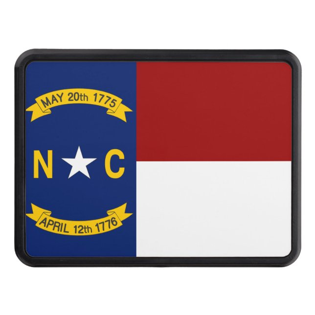 North Carolina flag Trailer Hitch Cover (Front)