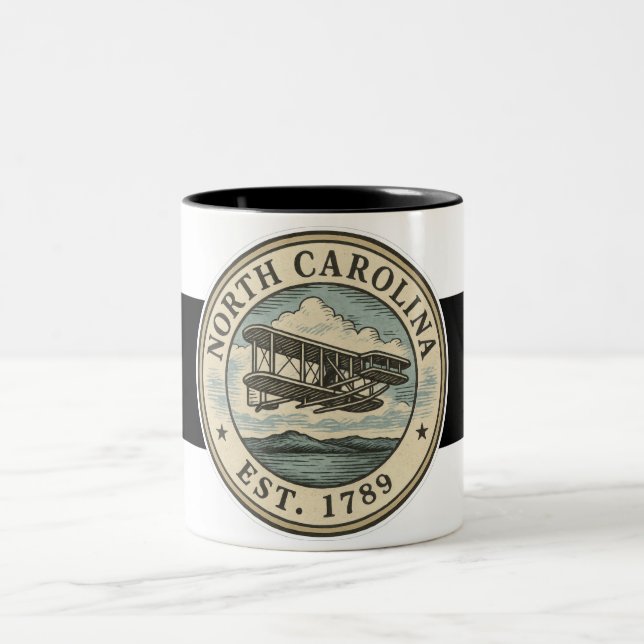 North Carolina Flying Decal Mug (Centre)