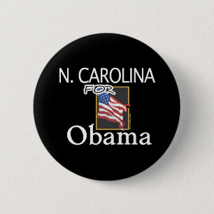 North Carolina for Obama Button