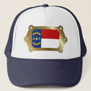 North Carolina framed Flag Hat