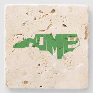 North Carolina Green Home State Stone Coaster