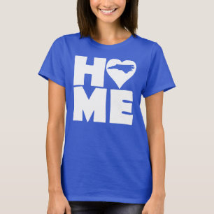 North Carolina Home Heart State T-Shirt Tees