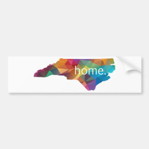 North Carolina HOME Low Poly Bumper Sticker