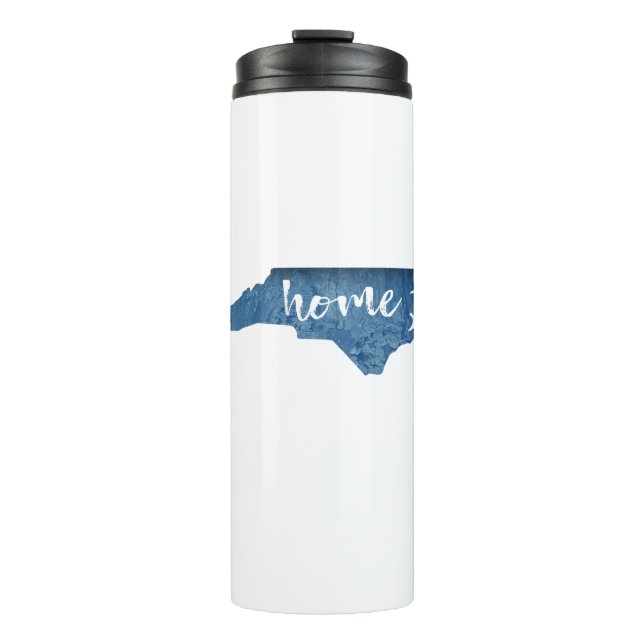 North Carolina Home Wood Grain Thermal Tumbler (Front)