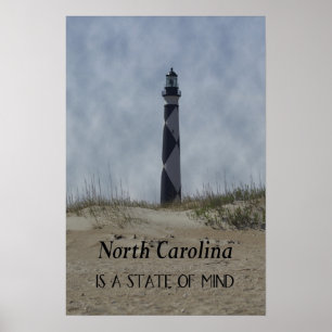 North Carolina is a State Of Mind Poster
