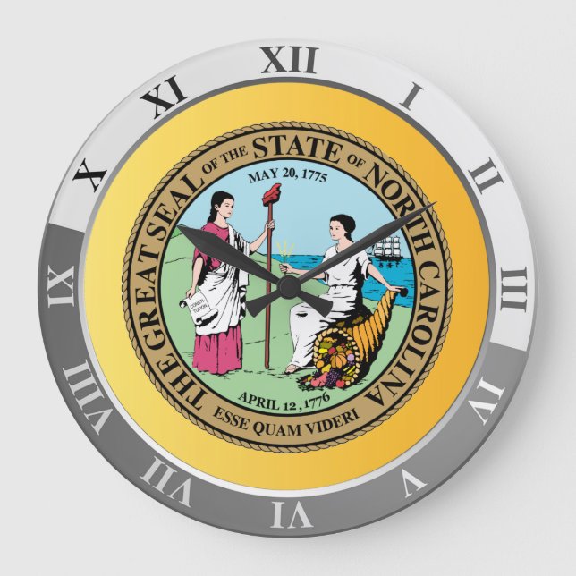 North Carolina Large Clock (Front)