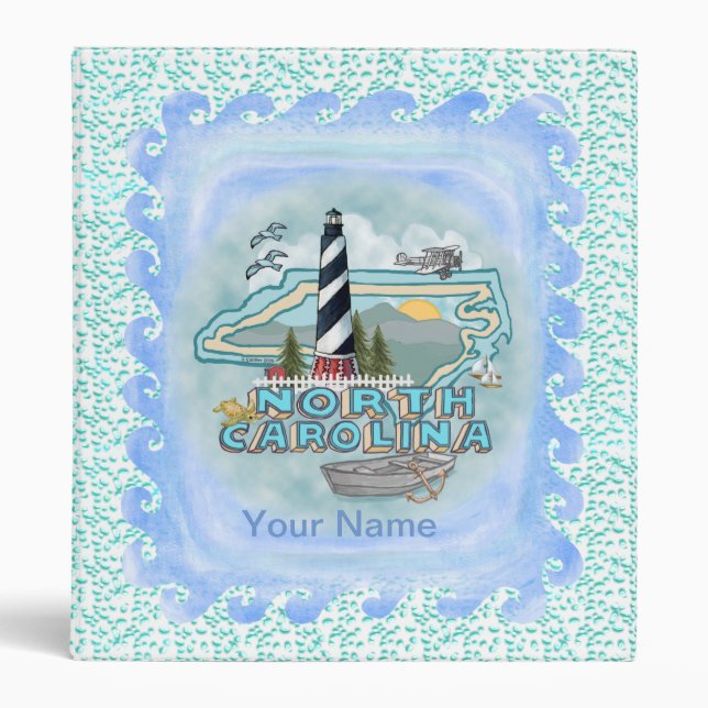 North Carolina Lighthouse Binder (Front)