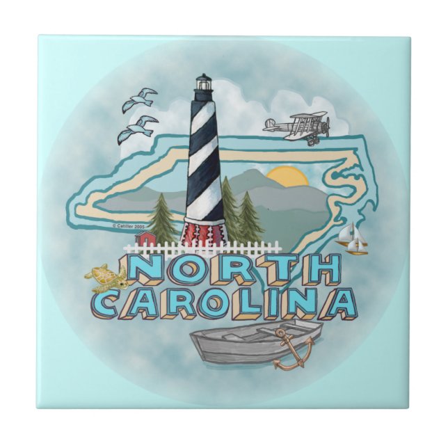 North Carolina Lighthouse Tile (Front)