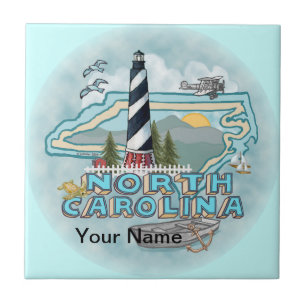 North Carolina Lighthouse Tile