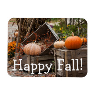 North Carolina, Linville, autumn pumpkins Magnet