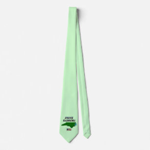 North Carolina Map and Text Tie