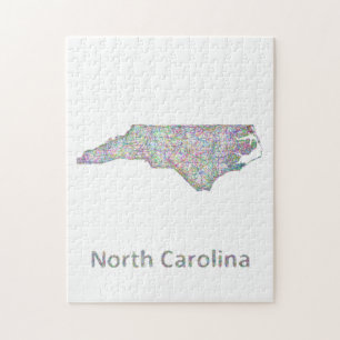 North Carolina map Jigsaw Puzzle