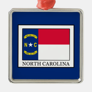 North Carolina Metal Ornament
