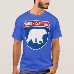 North Carolina NC Bear Crossing Interstate Highway T-Shirt