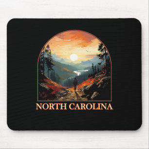 North Carolina Nc Hiking Mountain State Pride Mouse Pad