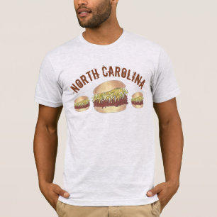 North Carolina NC Style Pork BBQ Barbecue Sandwich T-Shirt